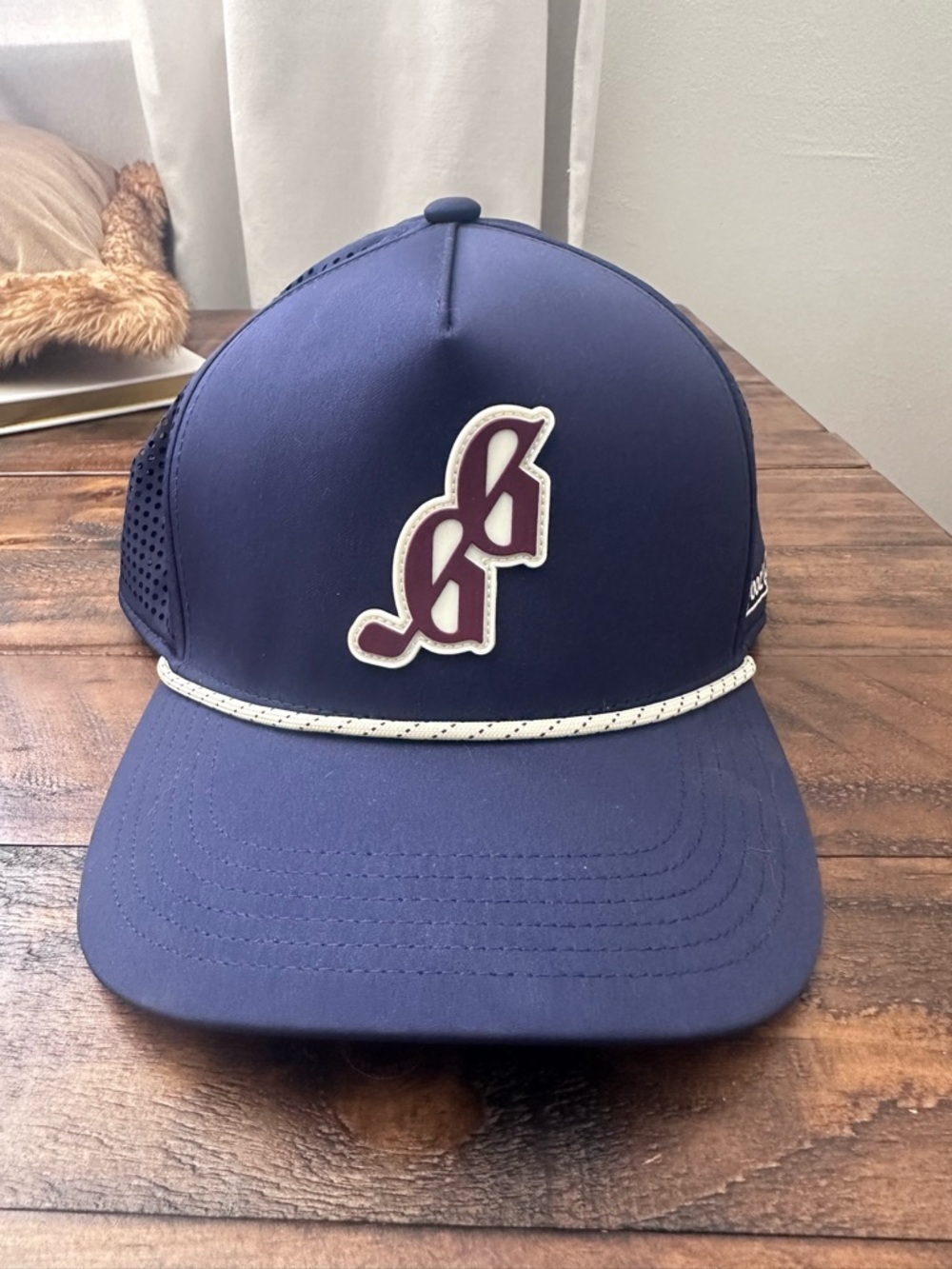 Good Good Rope Golf Hat Navy and Maroon